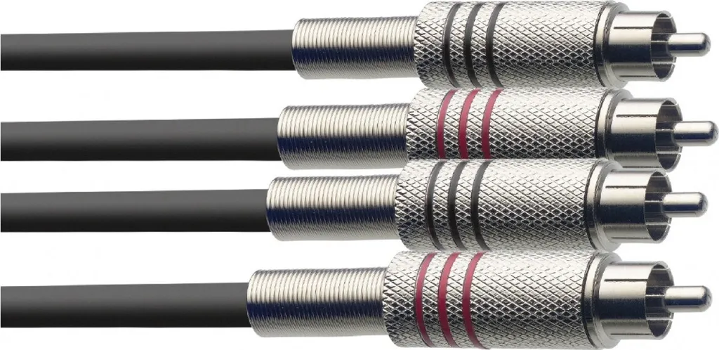 Cavo Audio RCA Stagg STC2C - Doppio RCA Maschio/Maschio 2m Nero