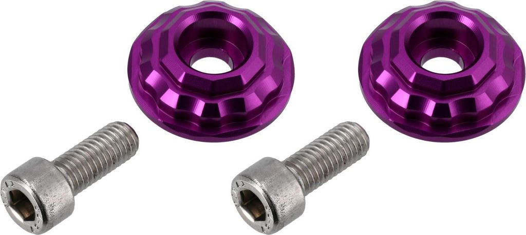 Set: CNC Gabelkappen Aluminium, Violett - für S51, S50, S70, S53, S83