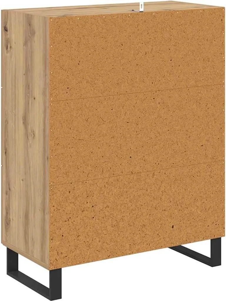 Credenza Moderna SYFAX Rovere Artigianale 69x34x90 cm | Mobile Ingresso