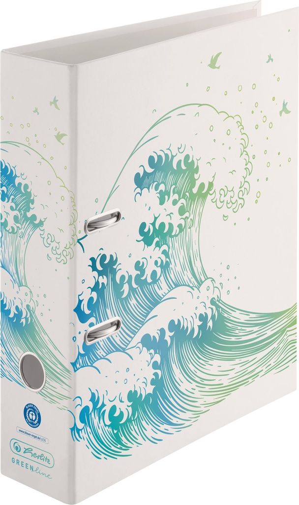 Motivordner maX.file A4 8cm Greenline Welle Packung mit 10 Stück