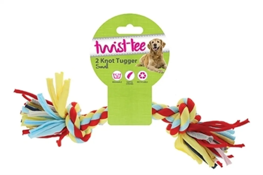Corde à Nœuds Twist-Tee 2 Tugger de Knoop pour Traction Canine Robuste