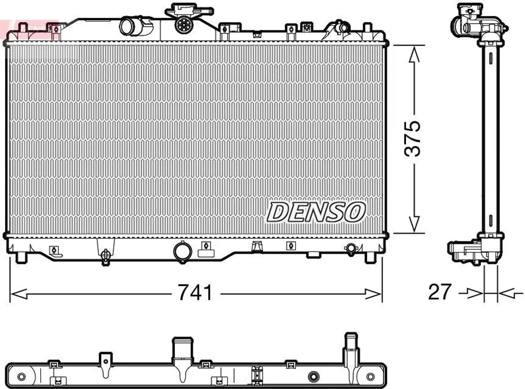 Remplacer votre radiateur moteur Mazda CX-3 DK avec DENSO DRM44050