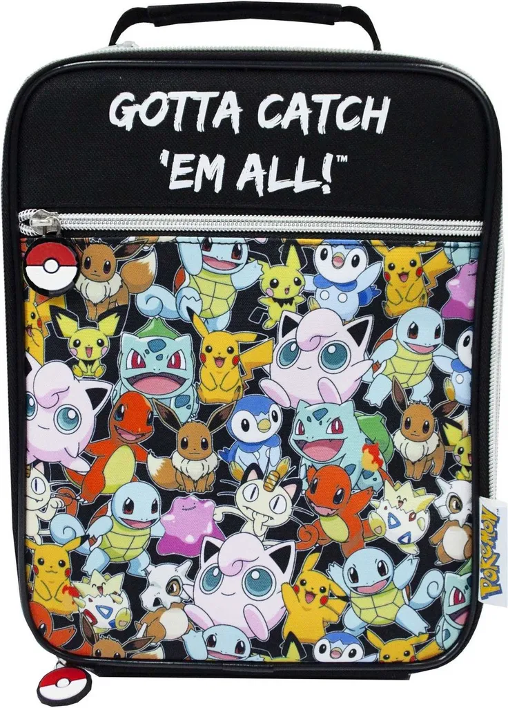 Borsa Snack Pokémon Gotta Catch Em All NS5787 - Nero Taglia Unica
