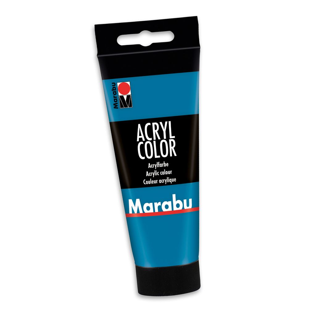 Marabu Acrylverf "AcrylColor", cyaanblauw, 100 ml Productafbeelding 