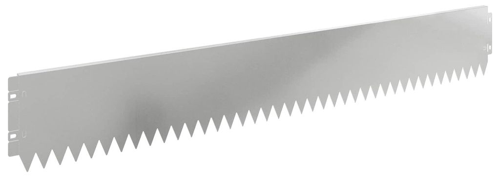 vidaXL Raseneinfassung 30 pcs 103 x 15 cm Stahl Silber