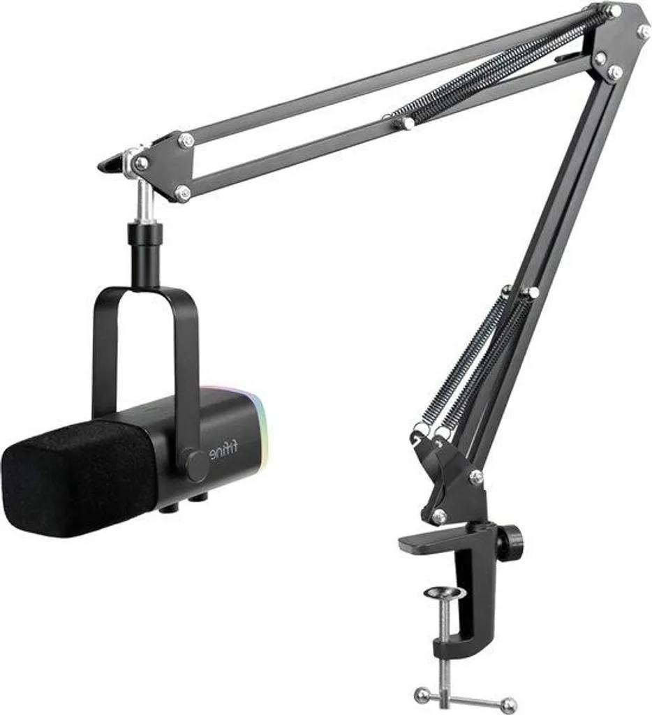 Microphone Dynamique USB Anti-Bruit avec Bras Réglable pour Voix Claire