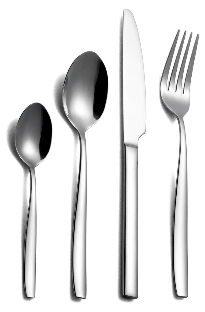 Bristol Edelstahl Besteckset für 6 Personen, 24-teilig, glänzend, spülmaschinenfest