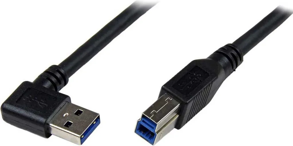 Cavo USB 3.0 StarTech 1m Nero | Design Angolare per Desk Setup Puliti