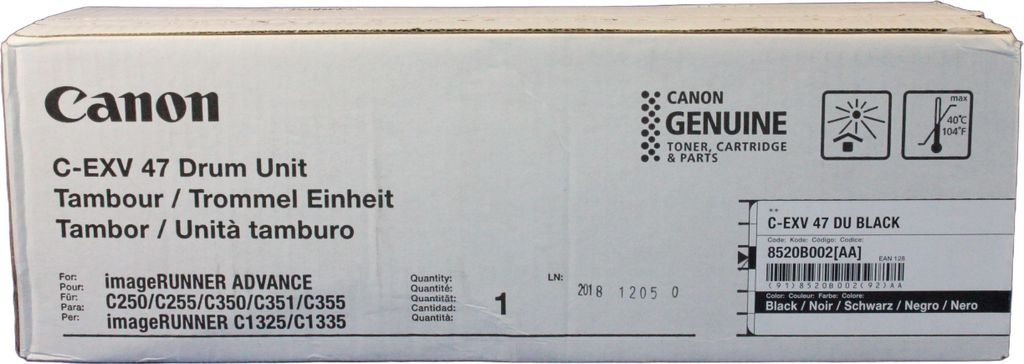 Canon Drum Trommel Unit C-EXV CEXV 47 Black Schwarz (8520B002AA)