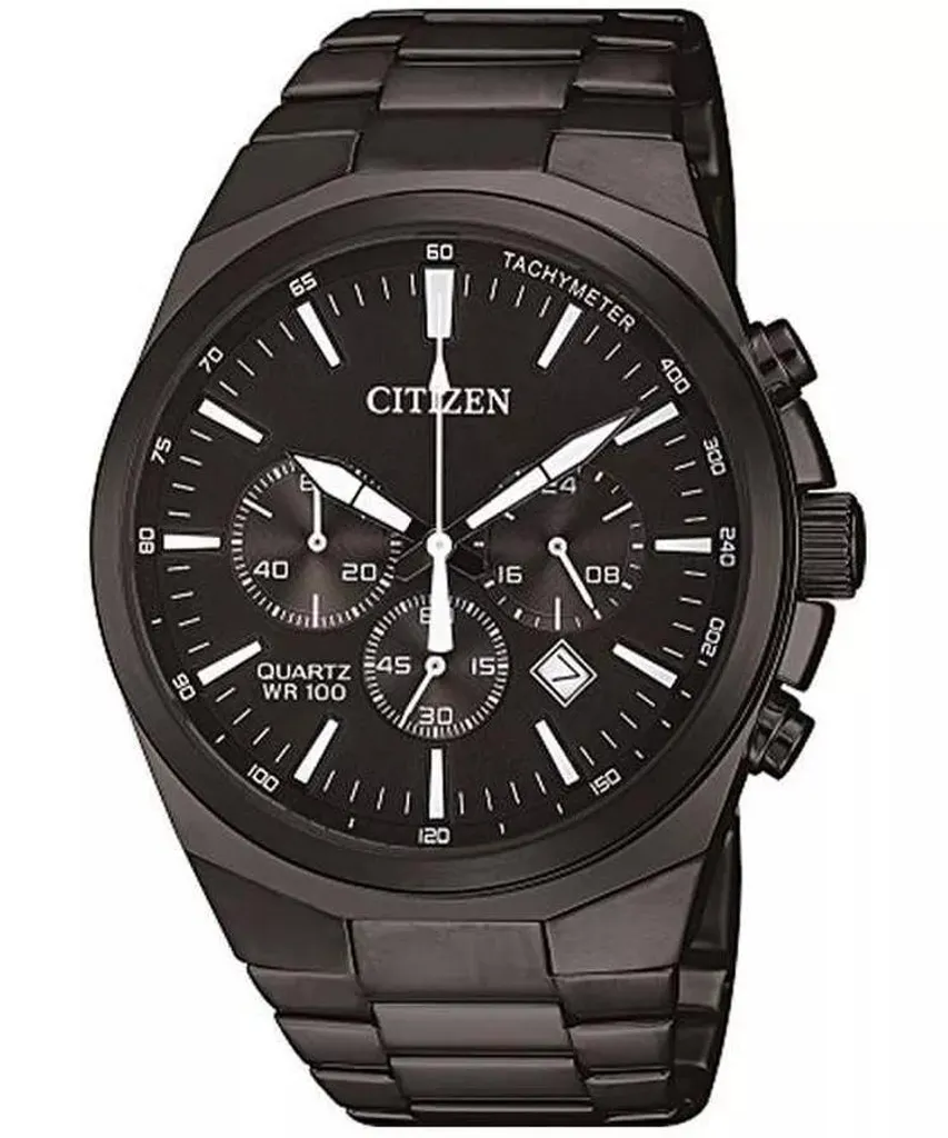 Montre Citizen Quartz AN8175-55E Noir : Lisibilité et Robustesse Acier