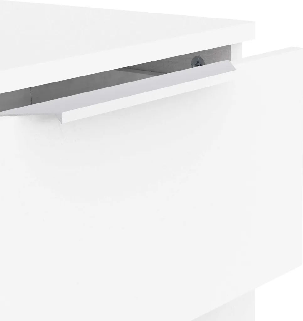 Buffet Rangement Blanc GHOST L119,5 cm Solution Gain de Place Maison
