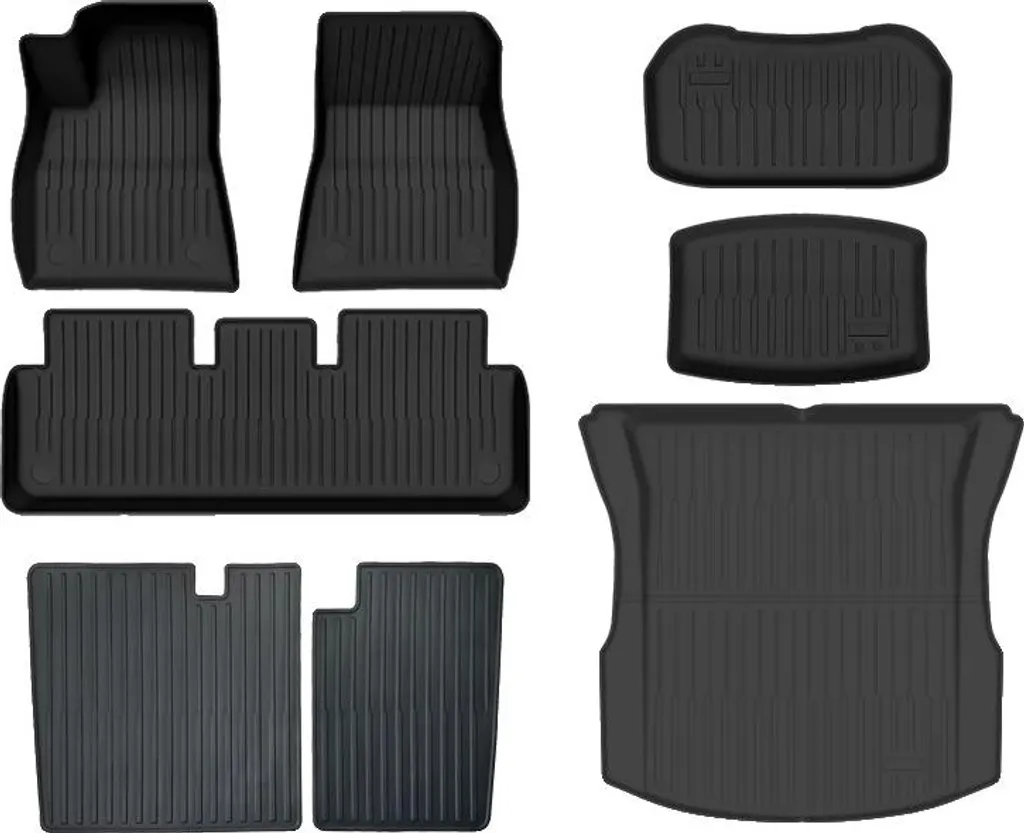 Set de tapis habitacle et coffre Tesla Model 3 2023-2025 antidérapant