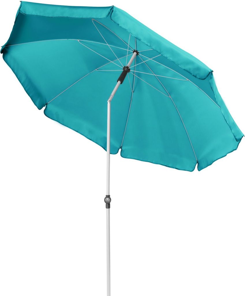 Doppler ACTIVE 200 Sonnenschirm rund ø 200 in 8 Farbvarianten Mittelmastschirm Balkonschirm 944 Türkis