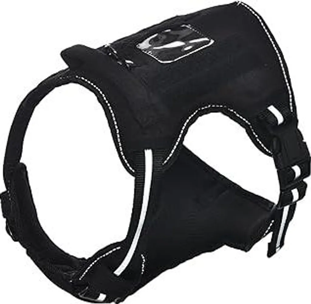 Pettorina Gilet Cane Piccolo Anti-Tiro | Nera Elegante e Lavabile