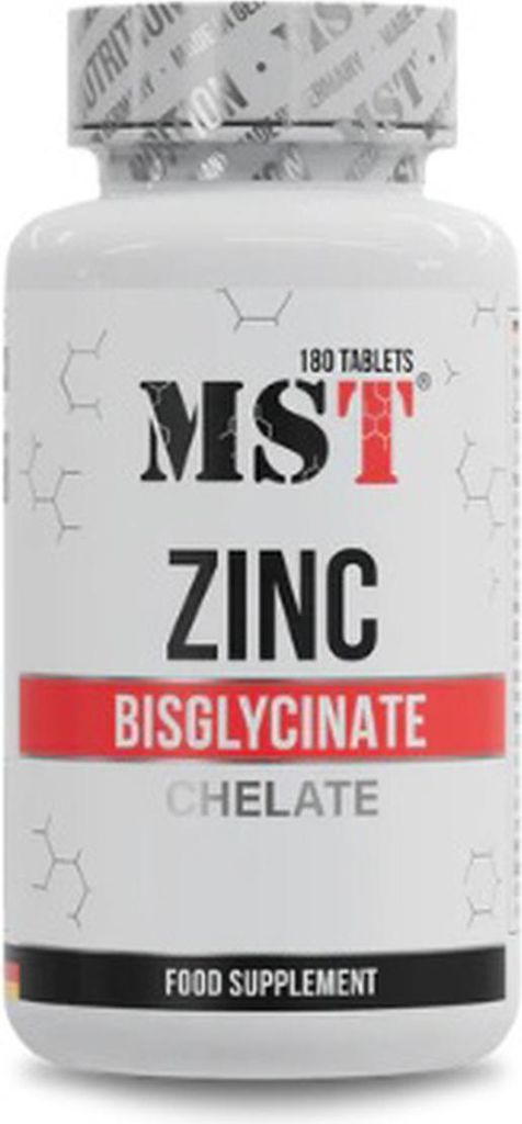 MST - Zinc Chelate Bisglycinate (180 Tabletten)