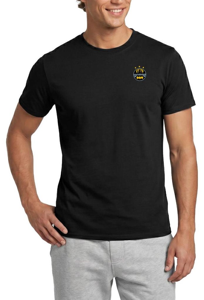 Spreadshirt Batman Bruce Wayne Gotham City F.C. Fußball-Trikot Männer T-Shirt, L, Schwarz