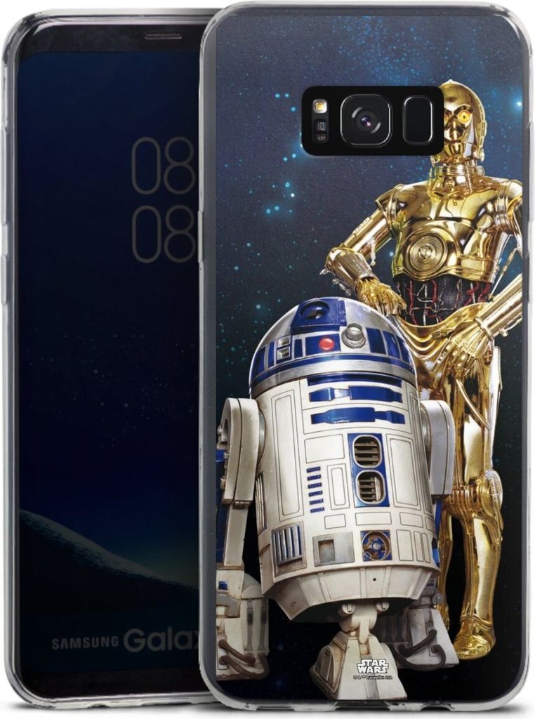 DeinDesign Slim Hülle für Samsung Galaxy S8 Plus Silikon Case Ultra Dünn Handyhülle Star Wars Weltall R2D2
