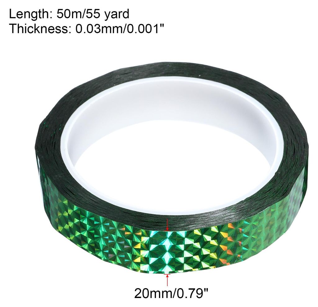 Glitzer Klebeband 20mm x 50m Washi Tape Holografische Selbstklebende Metallic Klebeband Reflektierender Prismenband fš¹r DIY Geschenkverpackung P...