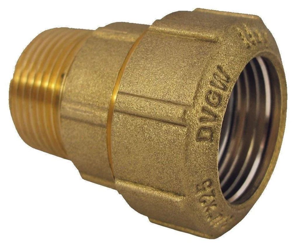 Raccordo Ottone PE per Tubo Polietilene 20mm x 1/2" Immagine del prodotto 