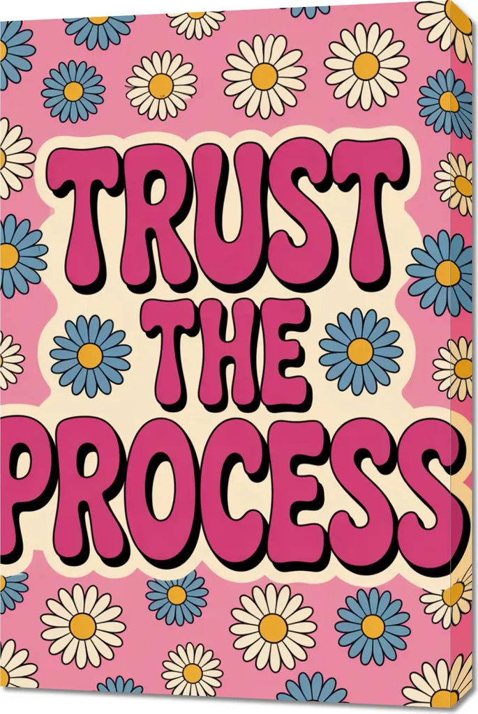 Poster Motivazionale Trust 60x90 - Quadro Vintage Retro Affirmation