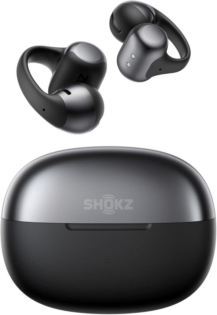 OpenDots ONE Open Ear Kopfhörer, Dolby Audio 6,5g, weiches Silikon, 40 Std. Akku Kabelloses Laden, IP54 Wasserfest Bluetooth 5.4, 4 KI-Mikrofone