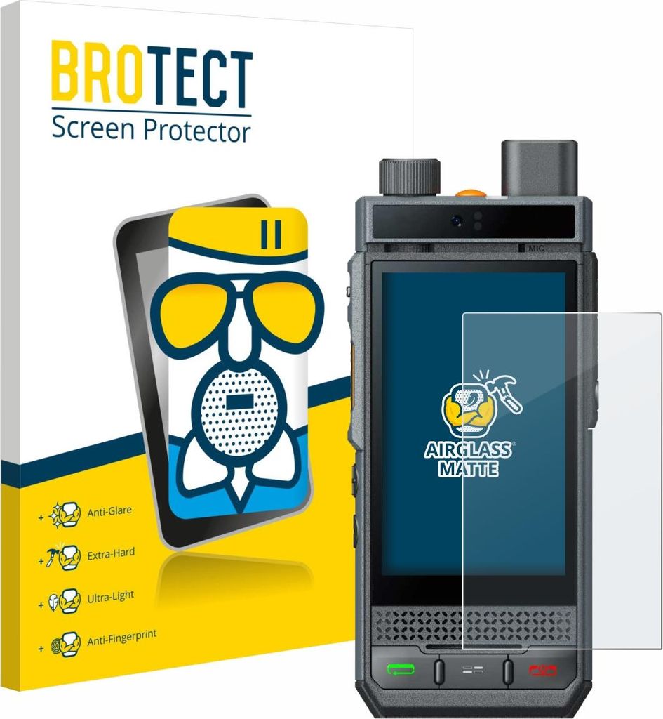 BROTECT Entspiegelungs Schutzglas für Hytera P60 Schutzfolie Panzer Folie Glas Display Schutz matt