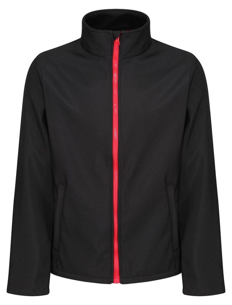 Regatta - "Ablaze Printable" Softshelljacke für Herren FK2595 (S) (Schwarz/Rot)