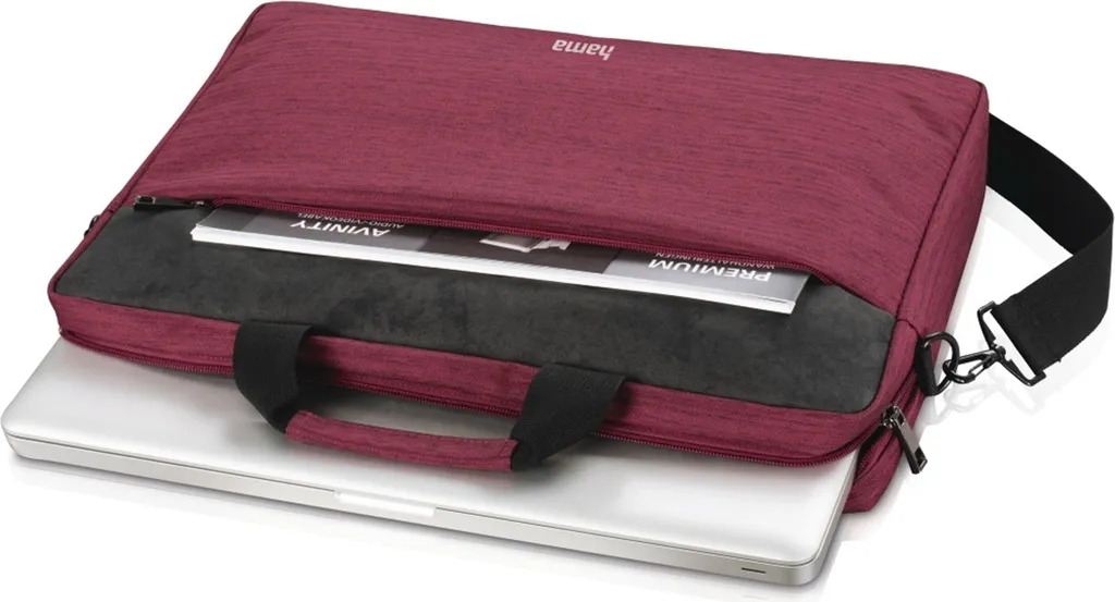 Borsa Porta PC 15,6" Hama Tayrona Rosso | Slim & Lightweight per Viaggi - 3
