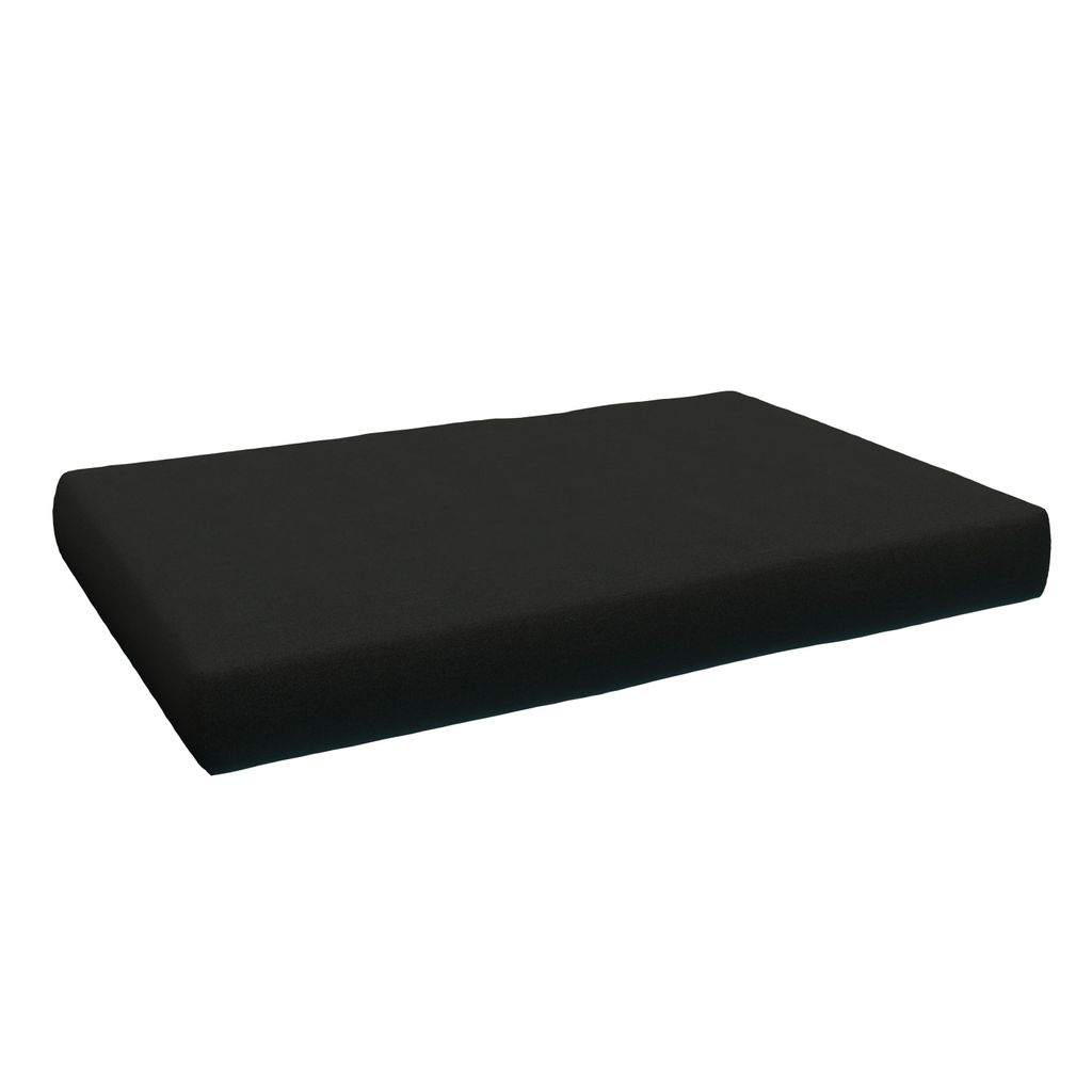 POKAR Palettenkissen Palettenauflagen mit abnehmbarem Bezug Palettensofa, Größe:Sitzkissen 120 x 80, Farbe:Schwarz