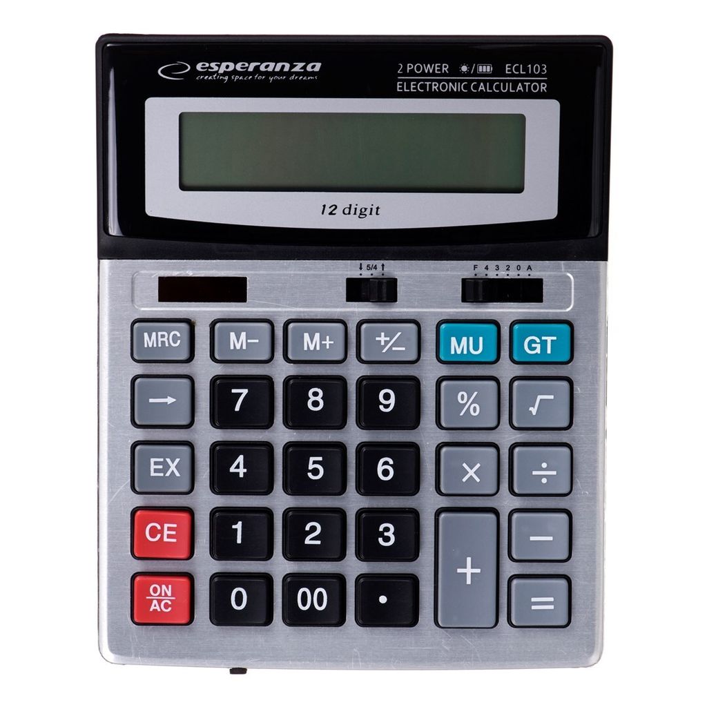 Esperanza ECL103 calculator Desktop Basic Black, Gray Immagine del prodotto 