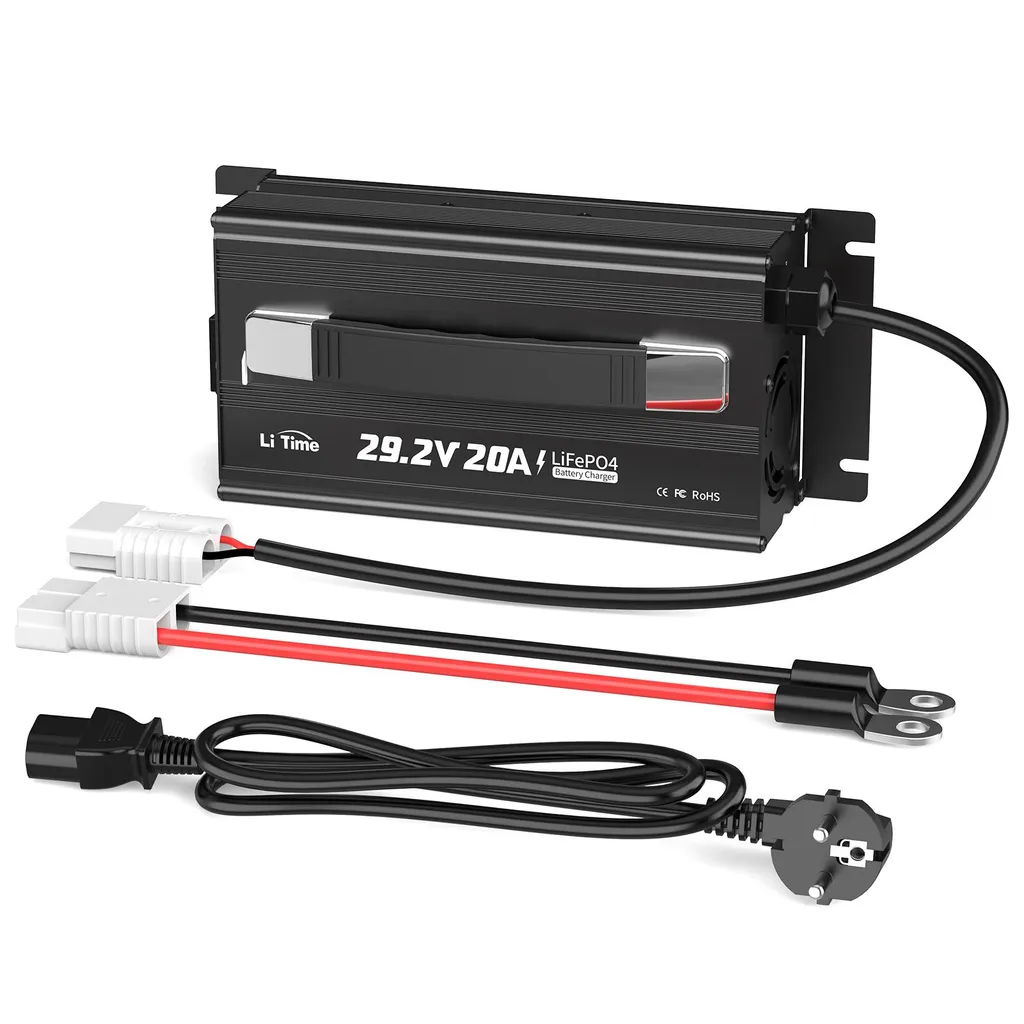 Chargeur LiTime 29,2V 20A : Rechargez votre Batterie LiFePO4 24V en Toute Sécurité
