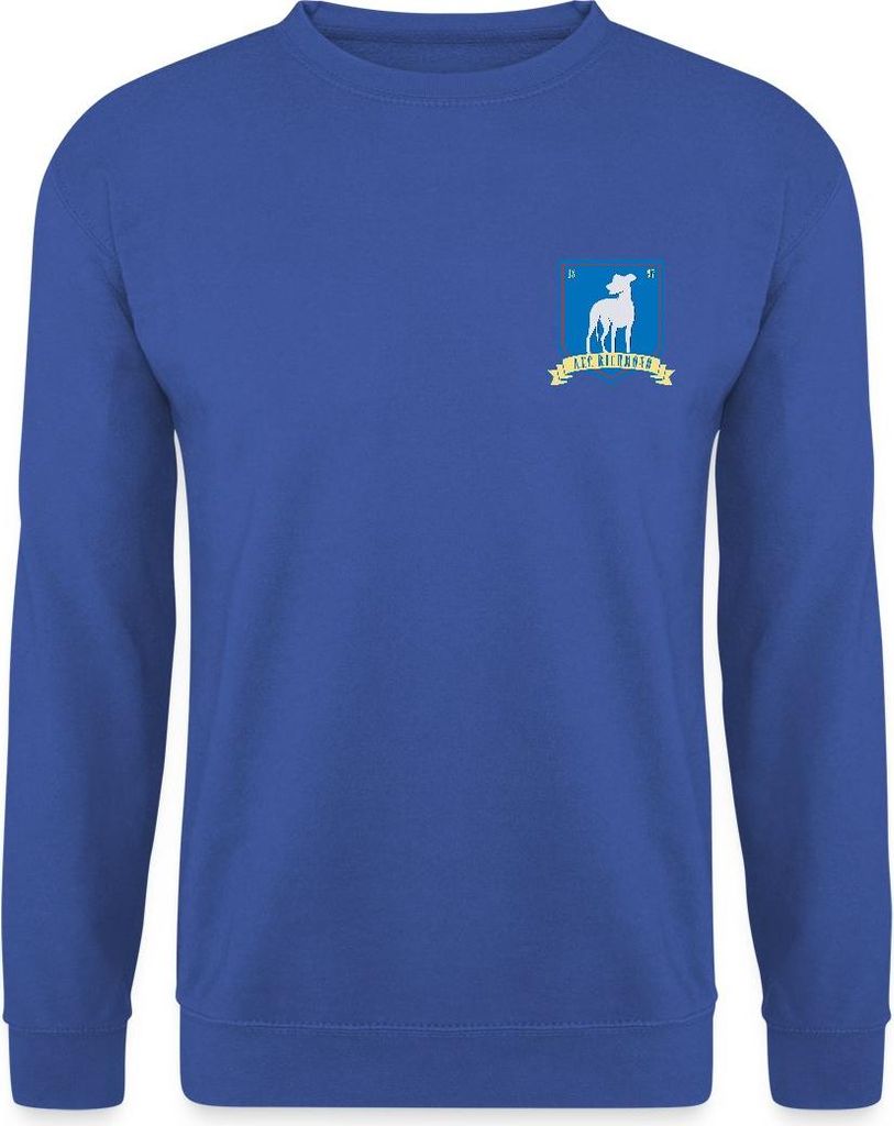 Spreadshirt Ted Lasso A.F.C Richmond Brust Logo Uni Pullover, S, Royalblau