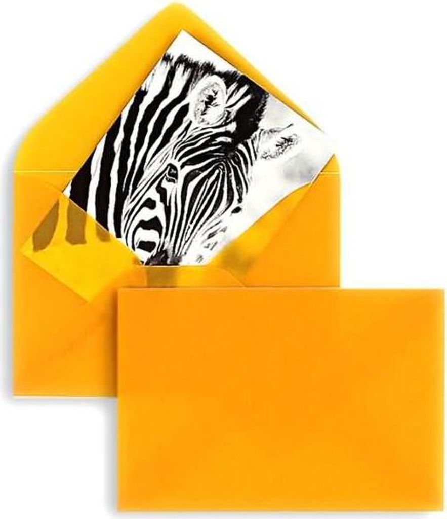 Briefumschläge Offset transparent 60x90mm 100g/qm ohne VE=100 Stück mango