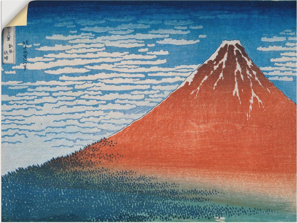 ARTland Wandbild, selbstklebend Der Fujiyama Serie Größe: 40x30 cm