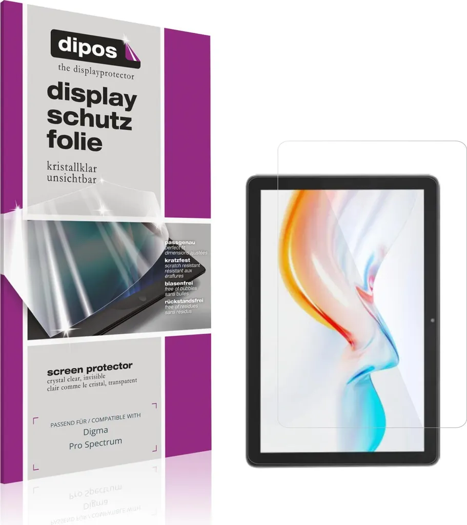 Set 2x Pellicola Protettiva dipos Claro per Digma Pro Spectrum HD