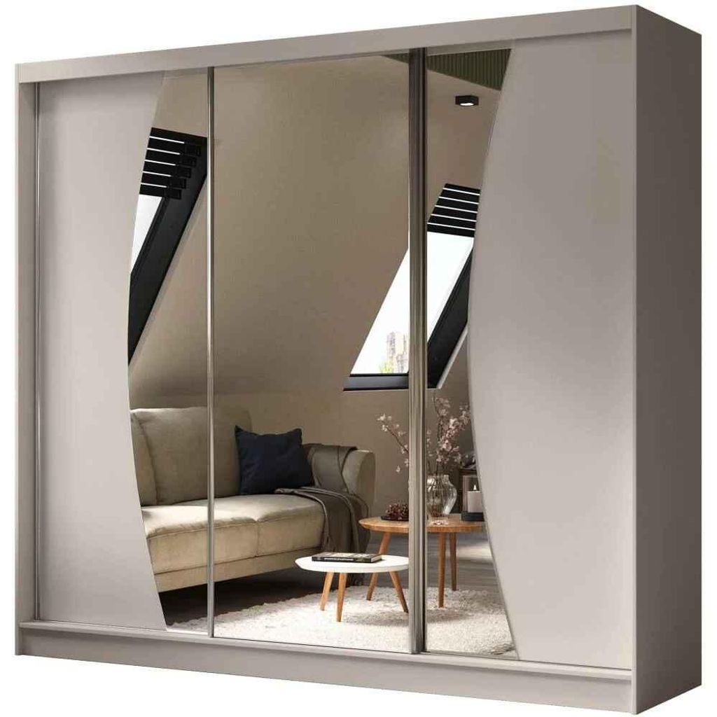 Schwebetürenschrank VOX 240 cm – Kleiderschrank mit 3 Produktbild 