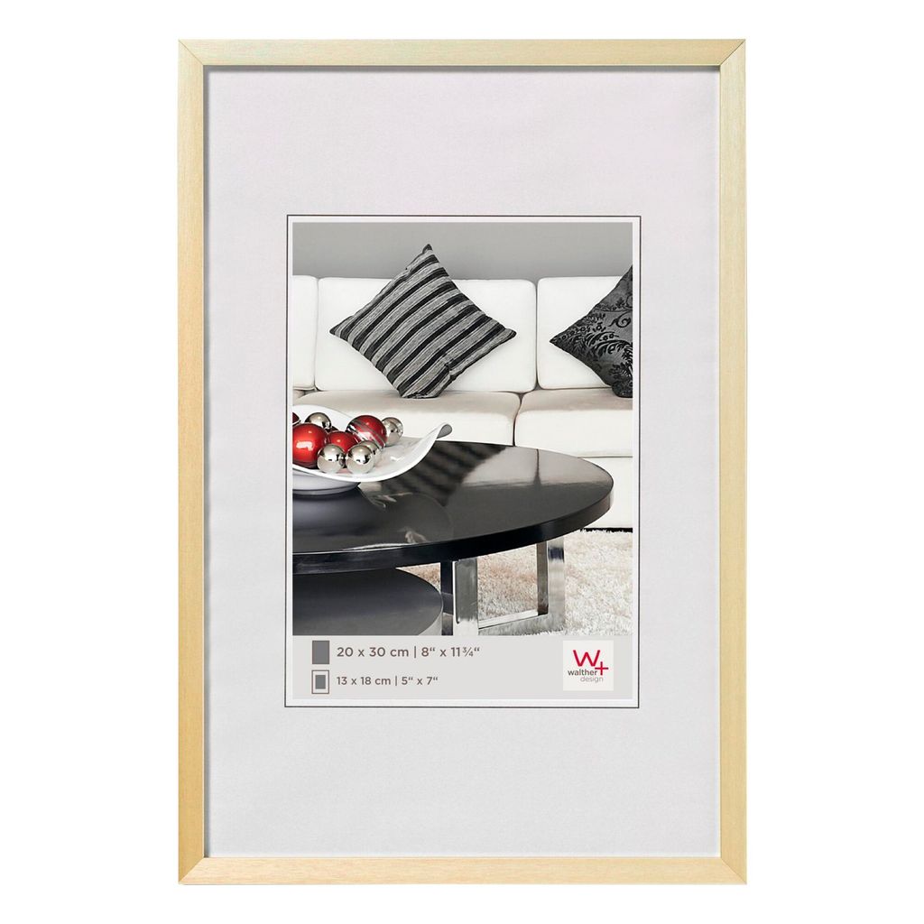 walther design Chair Aluminium Bilderrahmen 40x60 cm GOLD AJ460G