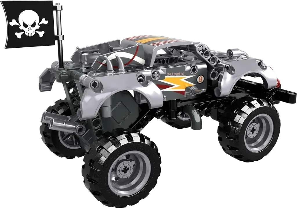 Maquette Monster Truck Silver Open Bricks à Monter Jeu de Loisir Créatif - 4