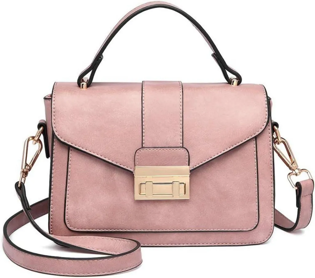 Sac à bandoulière rose chic et compact, sac à main femme tendance