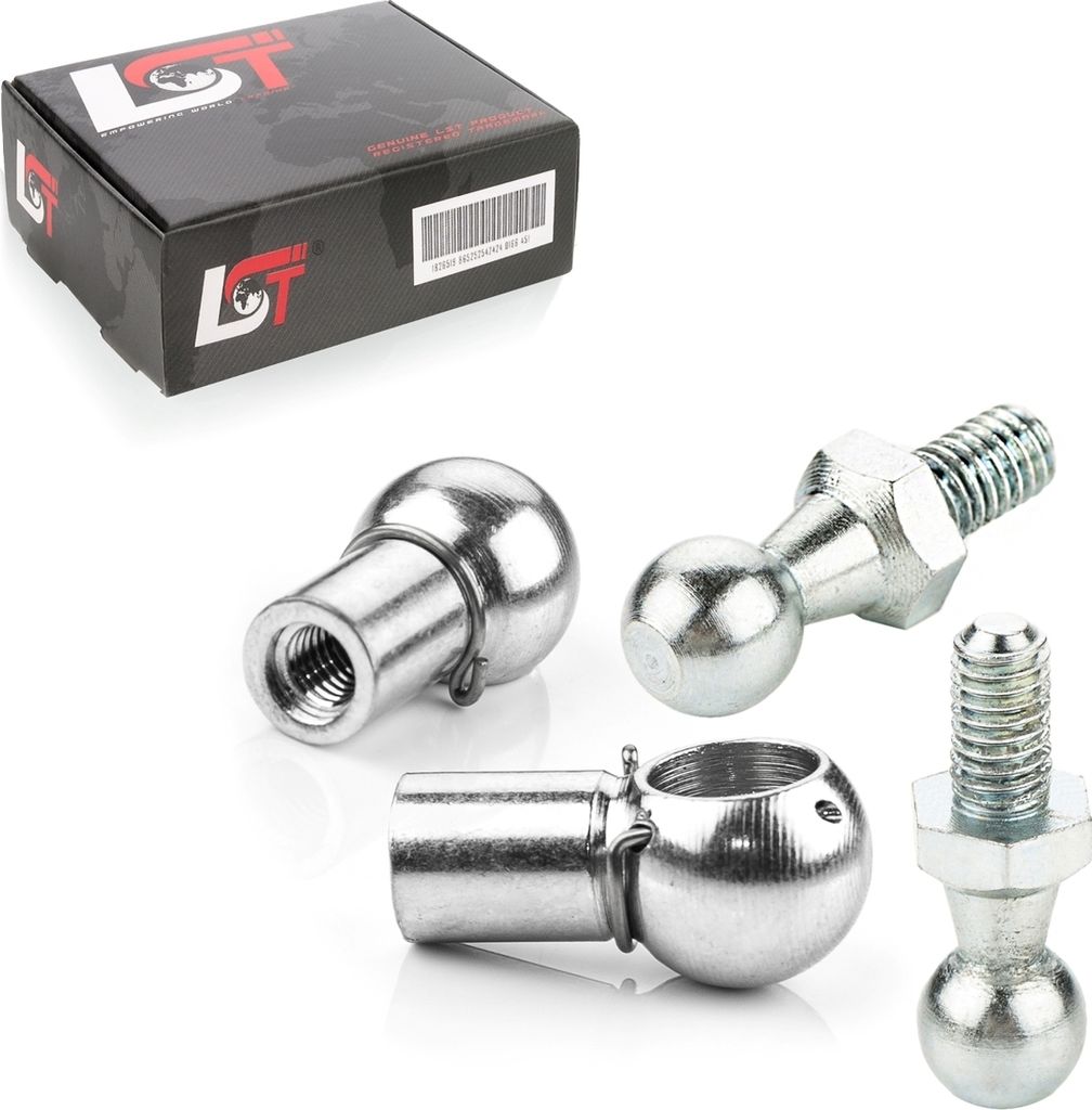 2x Kugelpfanne mit Kugelzapfen M6 10mm für KIA HYUNDAI DAEWOO DAIHATSU