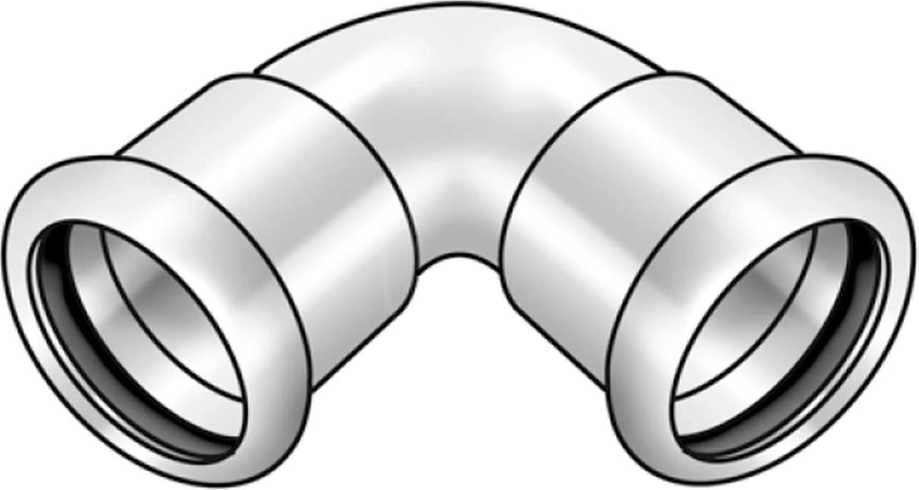 KE Kelit CP420, STEELFIX, C-Stahl, Press-Bogen, 90°, 15, 1 Stk.