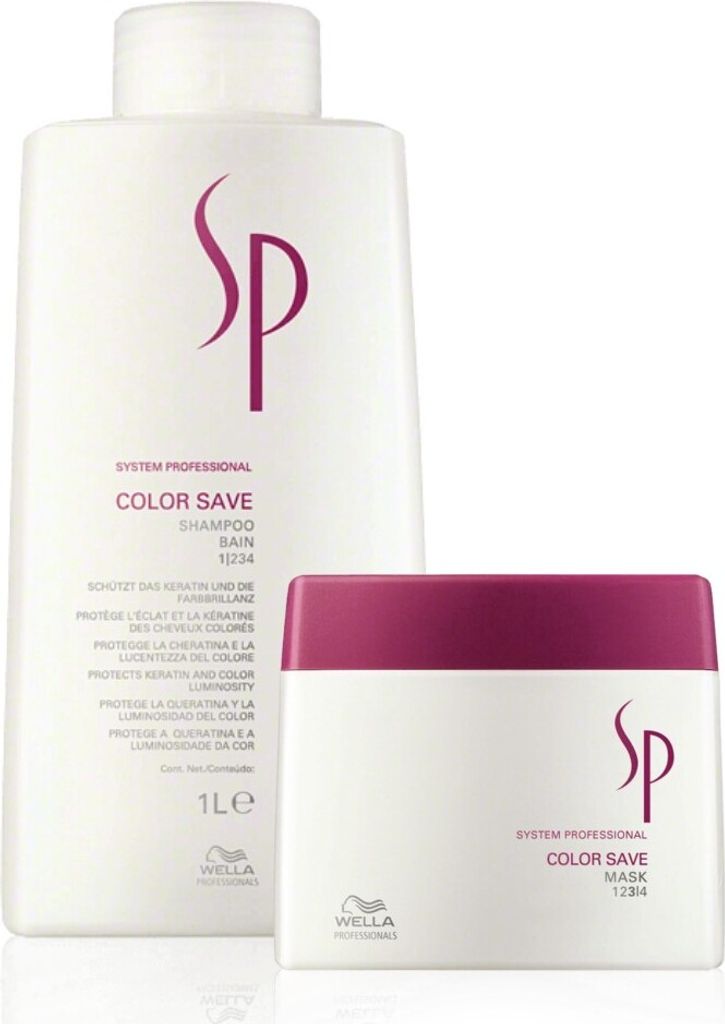 Wella SP System Professional Color Save Set Shampoo 1000 ml + Mask 400 ml