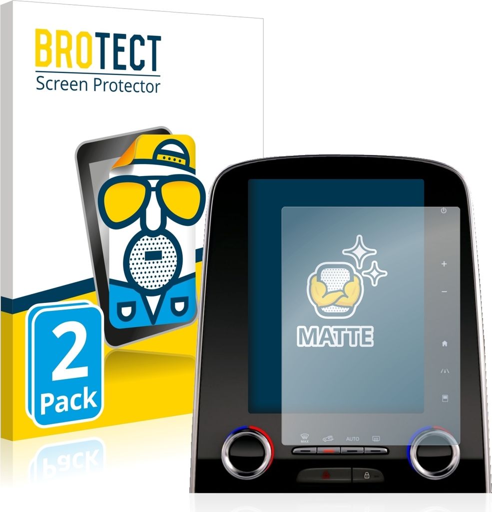 2x BROTECT Schutzfolie für Renault Espace R-Link 2 8.7" Produktbild 