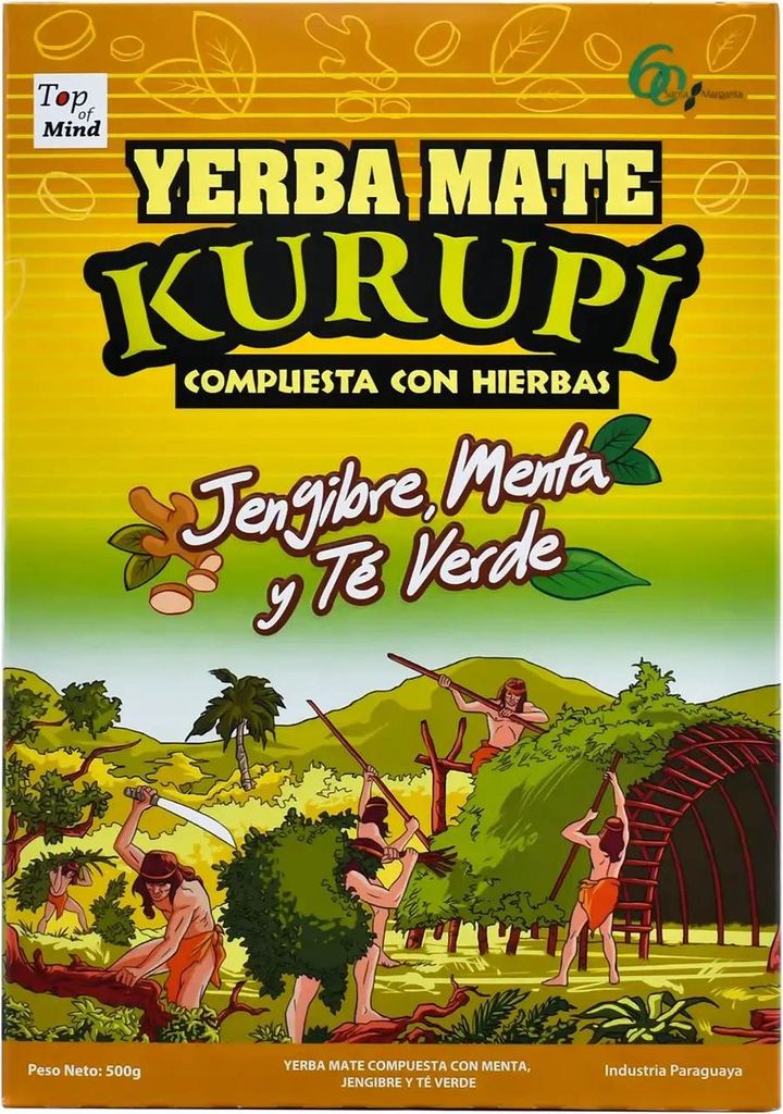 Kurupi Jengibre Menta y Té Verde 0,5 kg