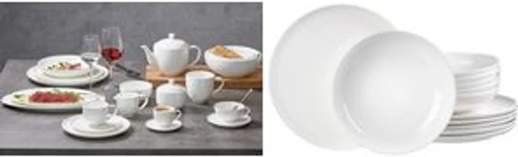 Ritzenhoff & Breker 407167 Servizio da tavola Skagen - 12 pezzi, porcellana, bianco - 10