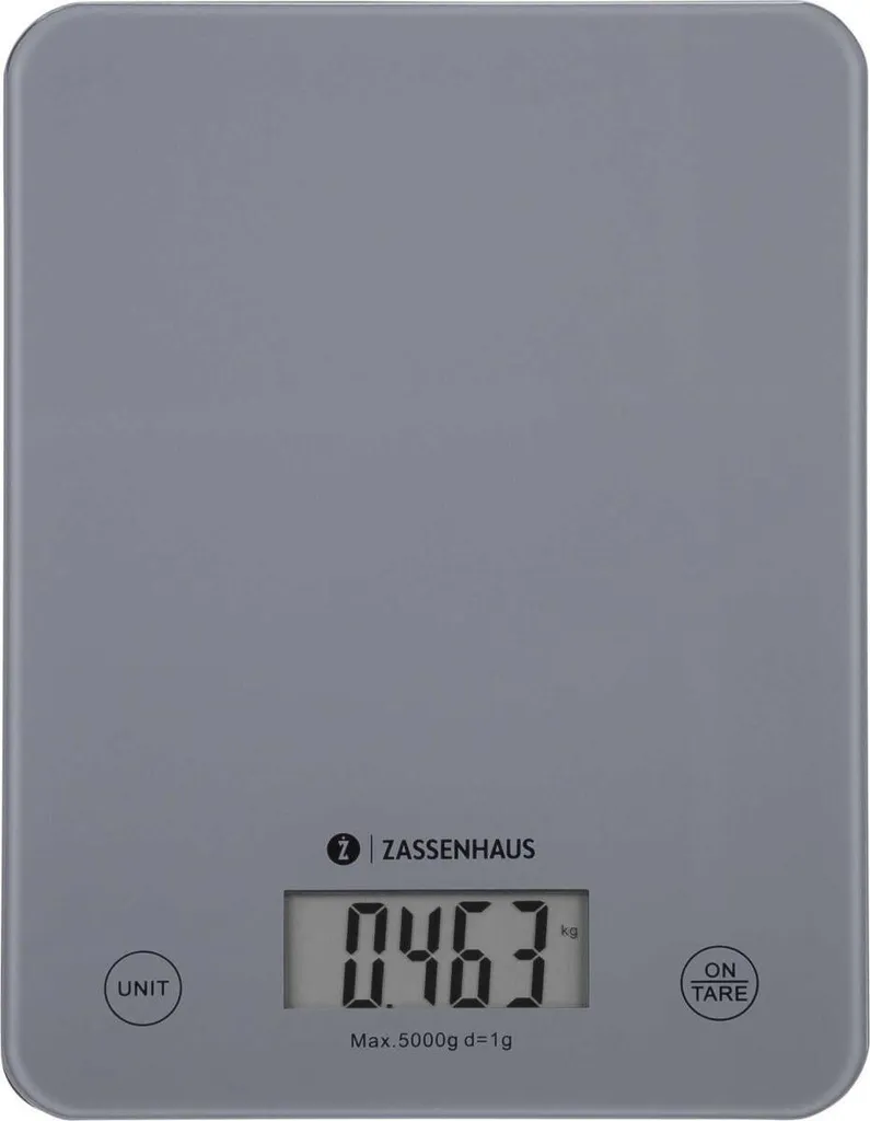 Zassenhaus Balance de cuisine digitale Balance Cool Grey Précision