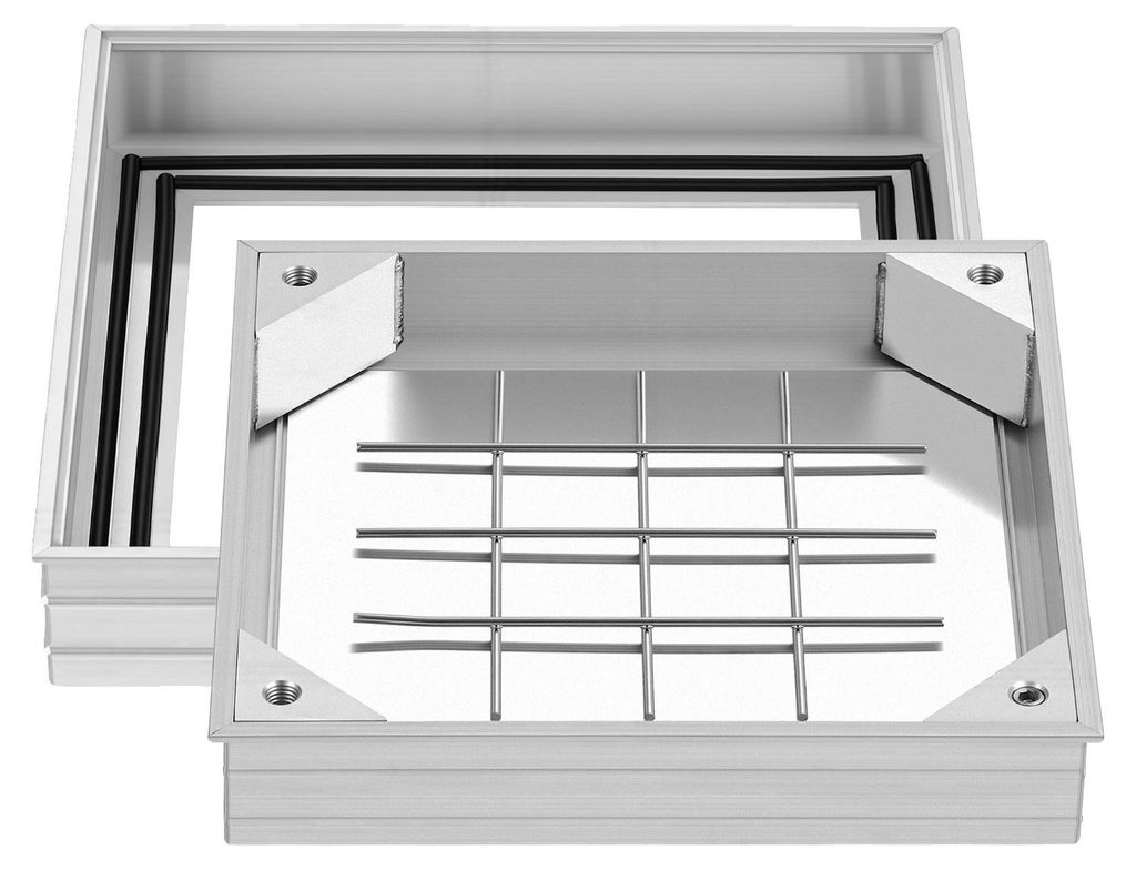 VEVOR Schachtdeckel mit Rahmen, 400 x 400mm unsichtbare Produktbild 