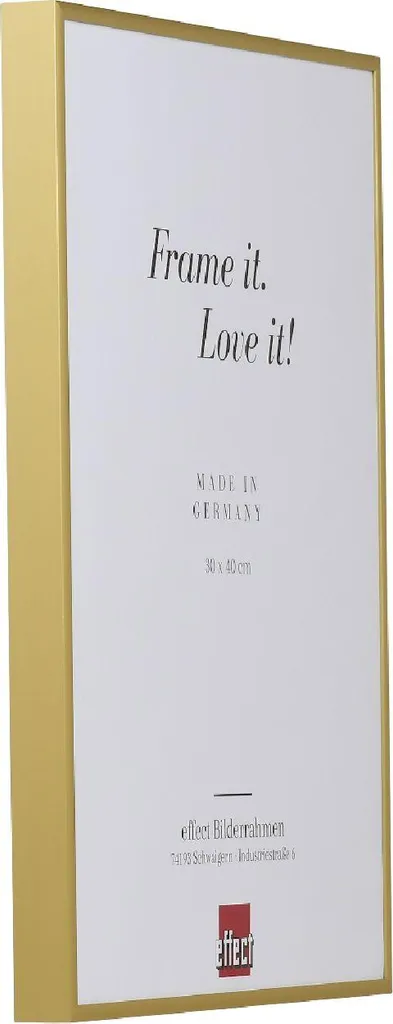 Cornice 30x30 Oro Alluminio | Design Moderno Vetro Acrilico - 2