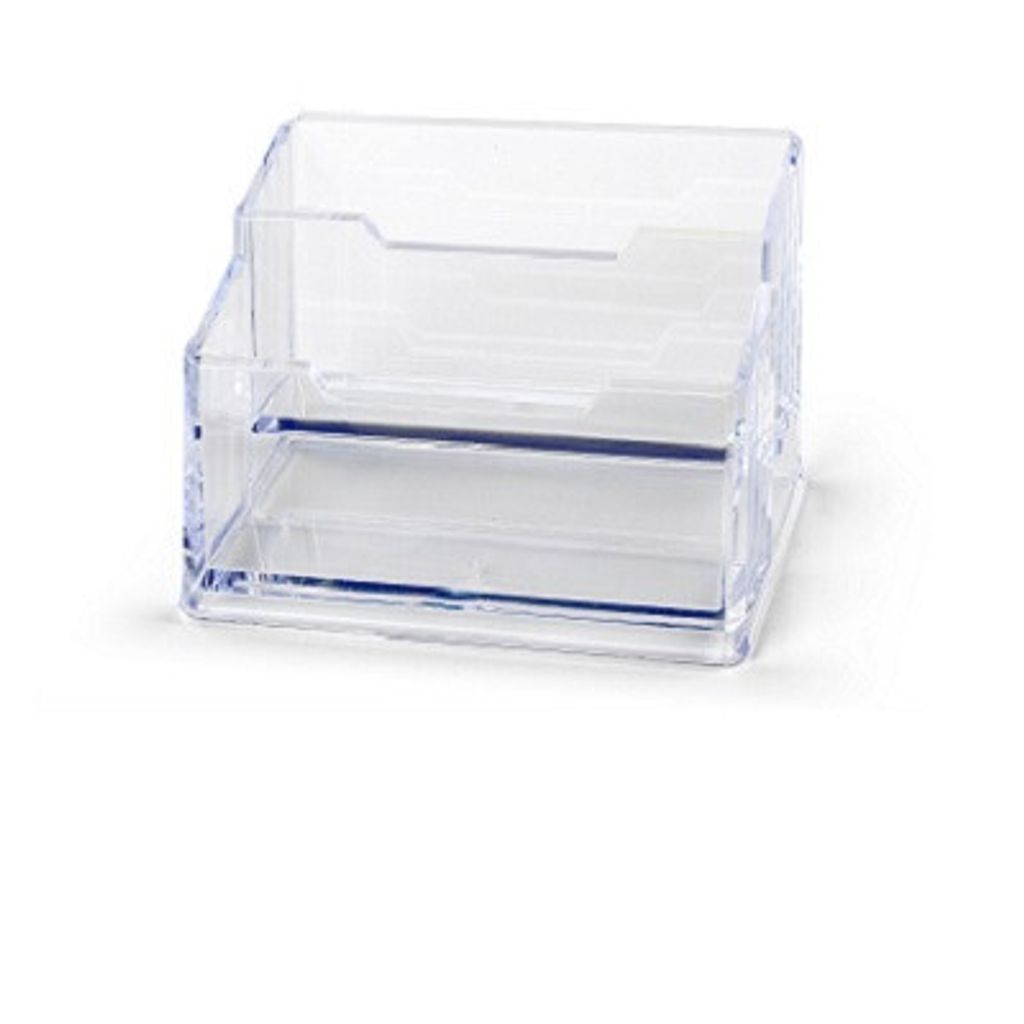 Lebez 80182 Visitenkartenhalter Acryl Transparent