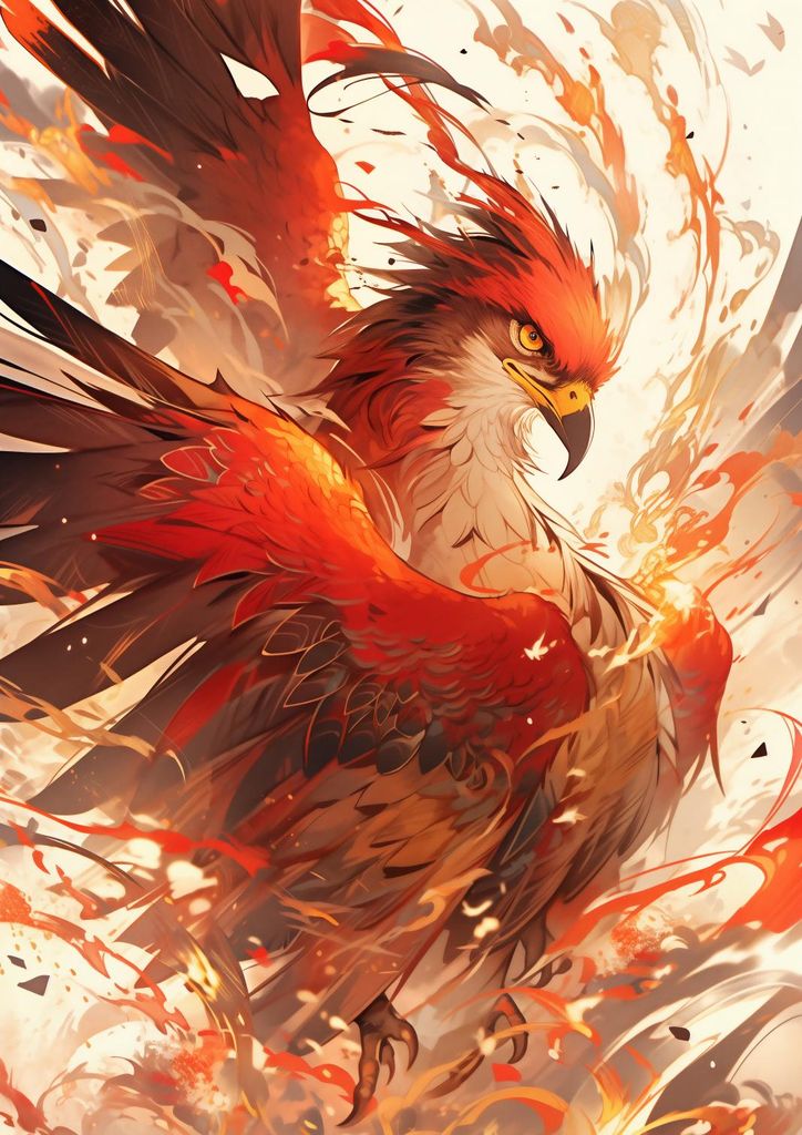 Plakat 21x29,7cm Phönix: Wiedergeburt